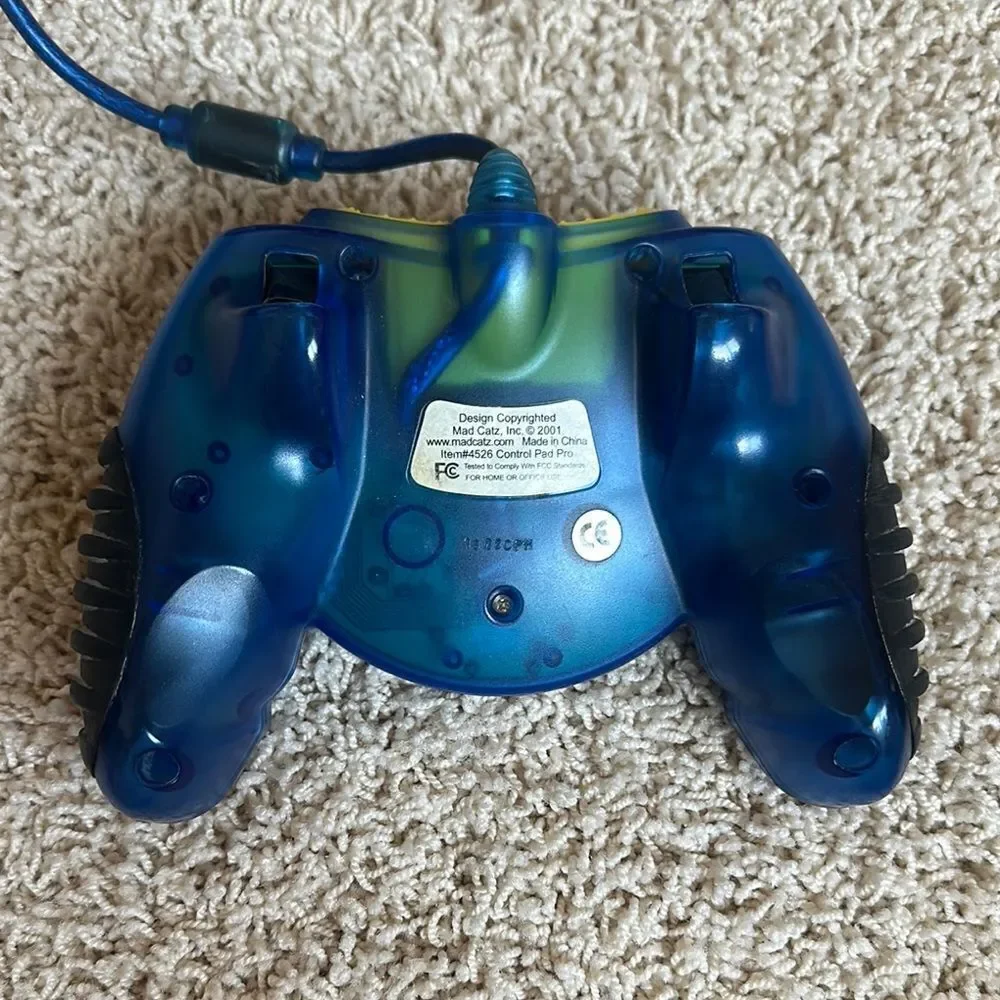 Blue Xbox Wired Controller with Ergonomic Design